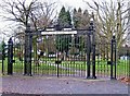 Stourport War Memorial Park - gates on Park Avenue