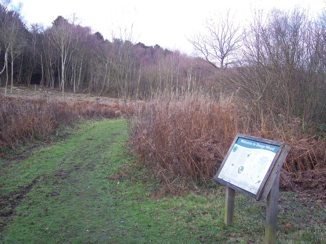 Information Board on the path to the Warren