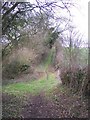 Footpath through the valley near Anvil Green