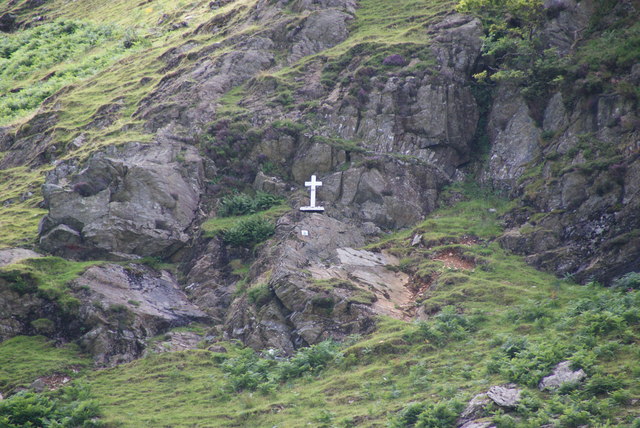 The cross on Fleetwith Pike