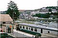 Looe station and harbour, 1979