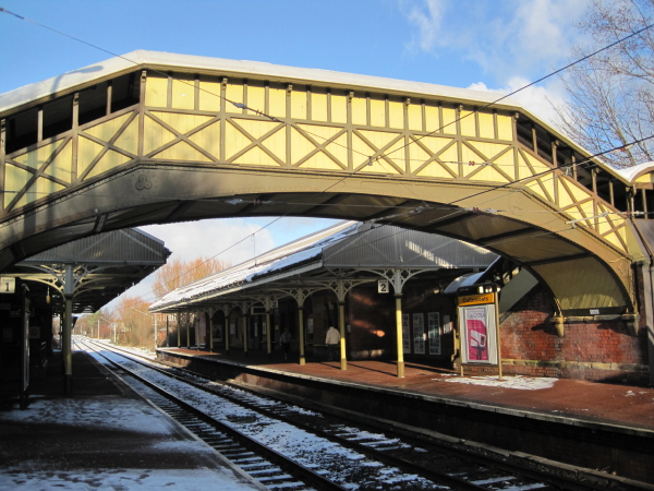 Footbridge at Cullercoats Metro Station