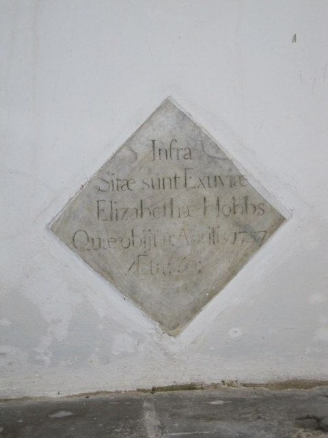 Memorial in the nave