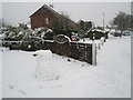 Snowman in Blendworth Crescent