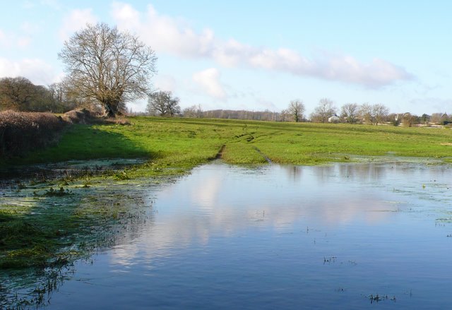 Flooded Fields near Didmarton.