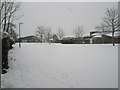 Trosnant schools playground in the snow (2)