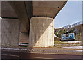 A1 road bridge crossing Scotswood Road (A6085)