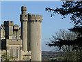 TQ0107 : Arundel Castle (detail), West Sussex by Roger  D Kidd
