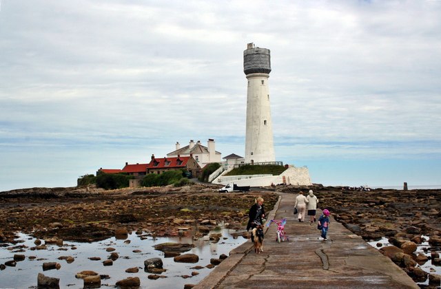St. Marys' Lighthouse from the causeway