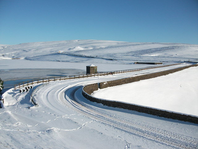 Dowry Reservoir in Winter