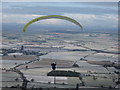 SJ6208 : Paragliding off the Wrekin on New Years Day by Carol Walker