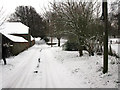 Looking SE along the road from Selson to Eastry