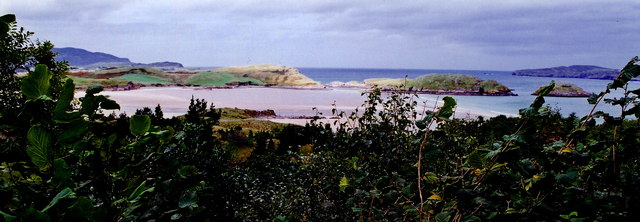 Ards Forest Park - Clonmass Bay from forest track