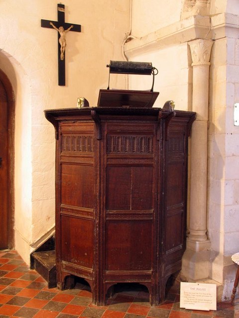 St Mary Magdalene, Tortington, Sussex - Pulpit