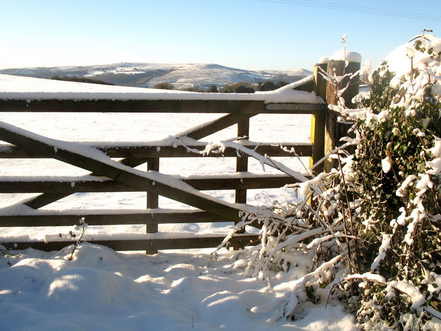 Five Bar Gate in the Snow