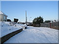 A snowy Ashwood Close