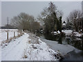 Footpath by the Gipping in winter