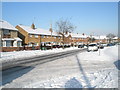 Mid section of a snowy Park House Farm Way