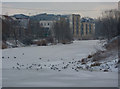 Ice covered river Gipping