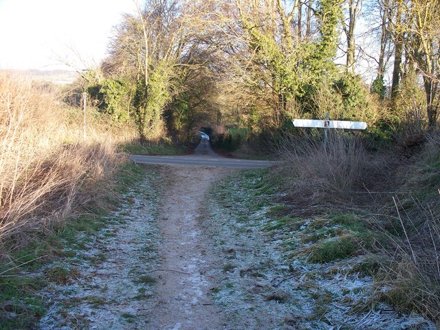 Bridleway meets road