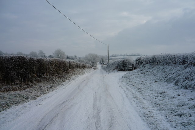 Snow Covered Brae Road