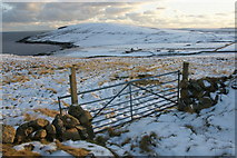 HP6410 : Hagdale and the Keen of Hamar in the snow by Mike Pennington