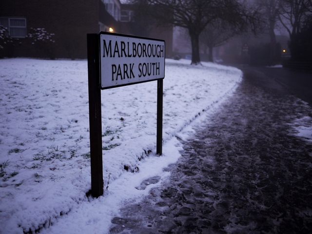 Street sign, Marlborough Park South