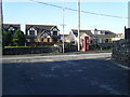 Porthcawl Road, South Cornelly, showing phonebox.