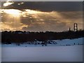 A wintry sky over Wath upon Dearne