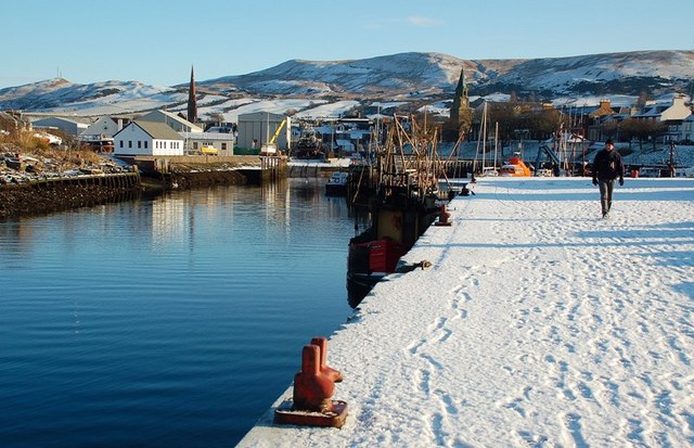 Snowy Girvan Harbour
