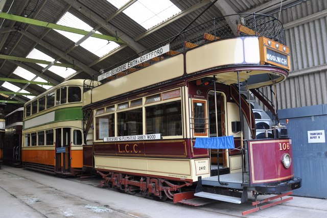 Tram 106 in the Tram Shed © Brian Chadwick :: Geograph Britain and Ireland