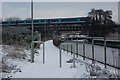 Train crossing the Gipping bridge