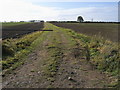 TL2265 : Farm track off Graveley Road by Shaun Ferguson