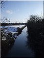 ST3763 : The River Banwell, from Bourton Lane, St Georges by John Lord