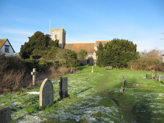 Looking towards the church
