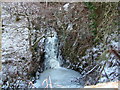 NM9810 : Frozen Waterfall, River Kames, Loch Aweside by Karl Pipes