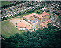 Aerial view of Westwood School and part of West Wood, Benfleet