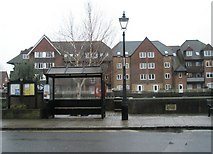 TQ0107 : Bus shelter at the bottom of Arundel High Street by Basher Eyre