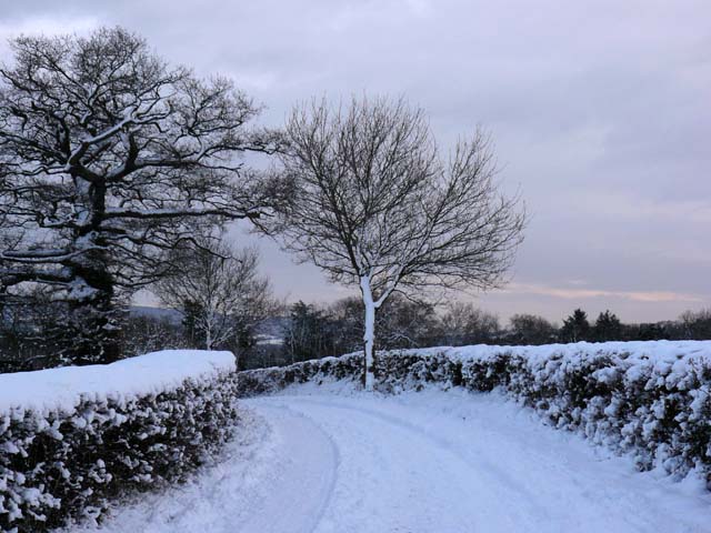 Farm track following heavy snow © Claire Seyler cc-by-sa/2.0 ...