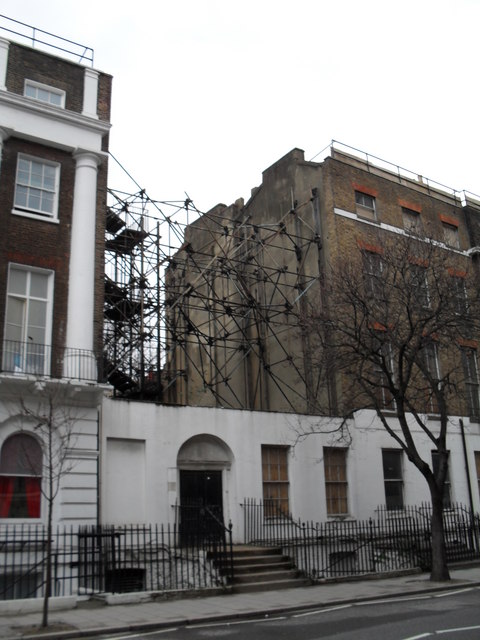 Scaffolding doing an important job in Guilford Street