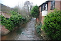 The stream in Allerford seen from the packhorse bridge