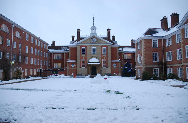 Lady Margaret Hall in winter livery