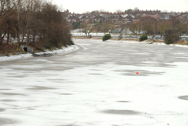 The frozen River Lagan, Belfast (9)
