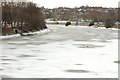 J3472 : The frozen River Lagan, Belfast (9) by Albert Bridge