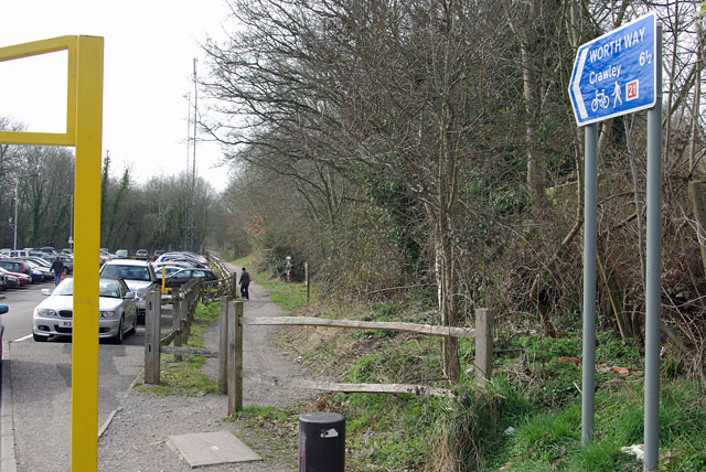 The East Grinstead end of the Worth Way