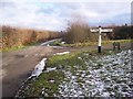 Crossroads near Lower Cousley Wood