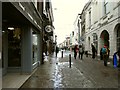 The High Street passing in front of the Pannier Market