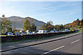 Loch-side car park at Succoth 