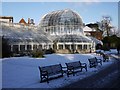 J3372 : Snow at the Palm House, Botanic Gardens by Rossographer