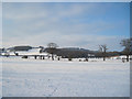 Hill towards Garth in the snow